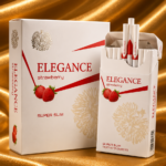 Elegance ดำ มวนใหญ่ (2 เม็ดบีบ) — บุหรี่นำเข้า Buri78