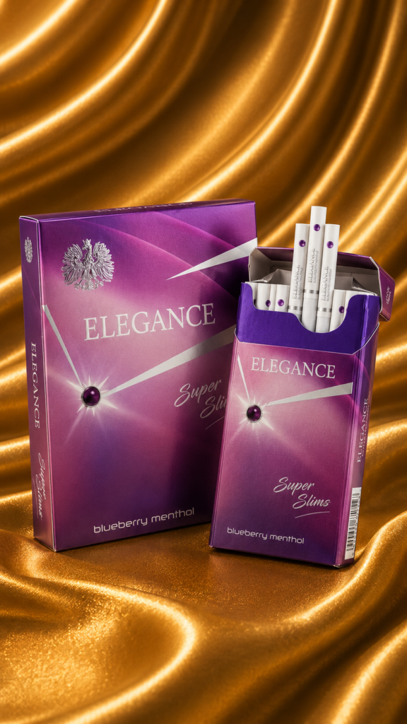 Elegance บลูเบอรี่ บลูเบอร์รี่เมนทอส (1 เม็ดบีบ) — บุหรี่นำเข้า Buri78