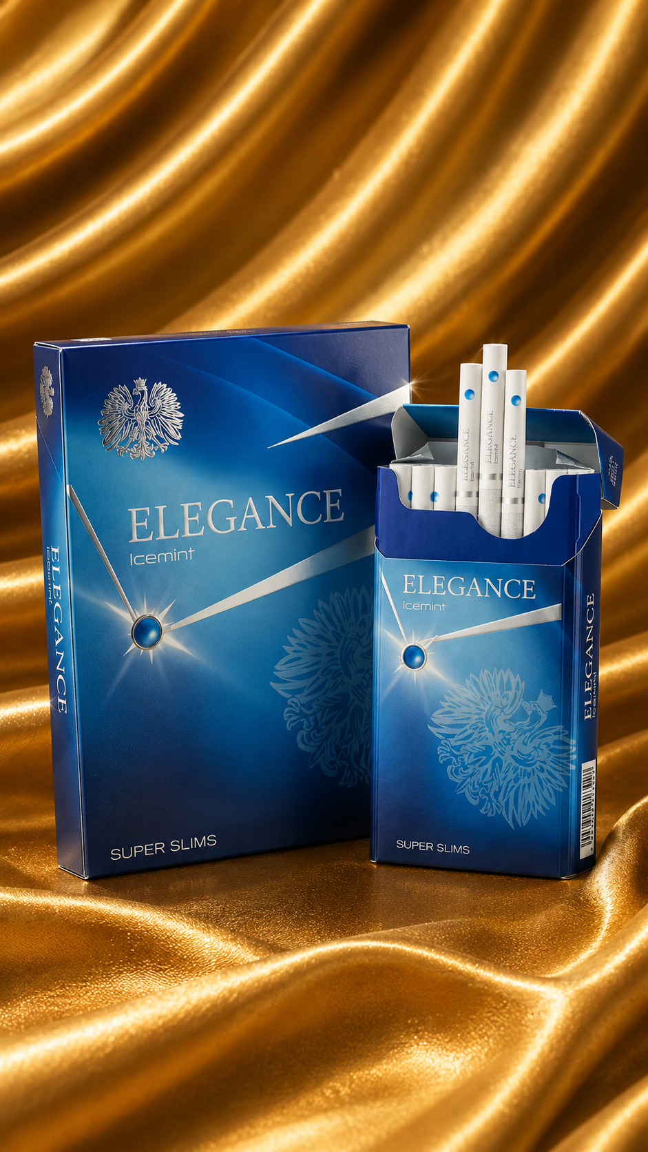 Elegance ฟ้า (1 เม็ดบีบ) — บุหรี่นำเข้า Buri78