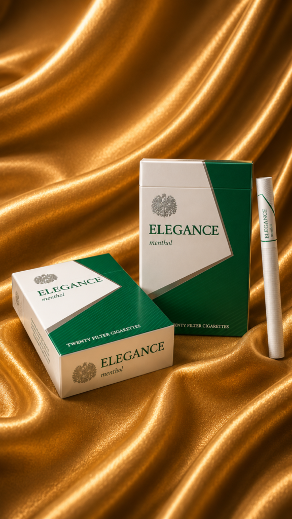 ELEGANCE Menthol เมนทอล เมนทอส มวนใหญ่ — บุหรี่นำเข้า Buri78